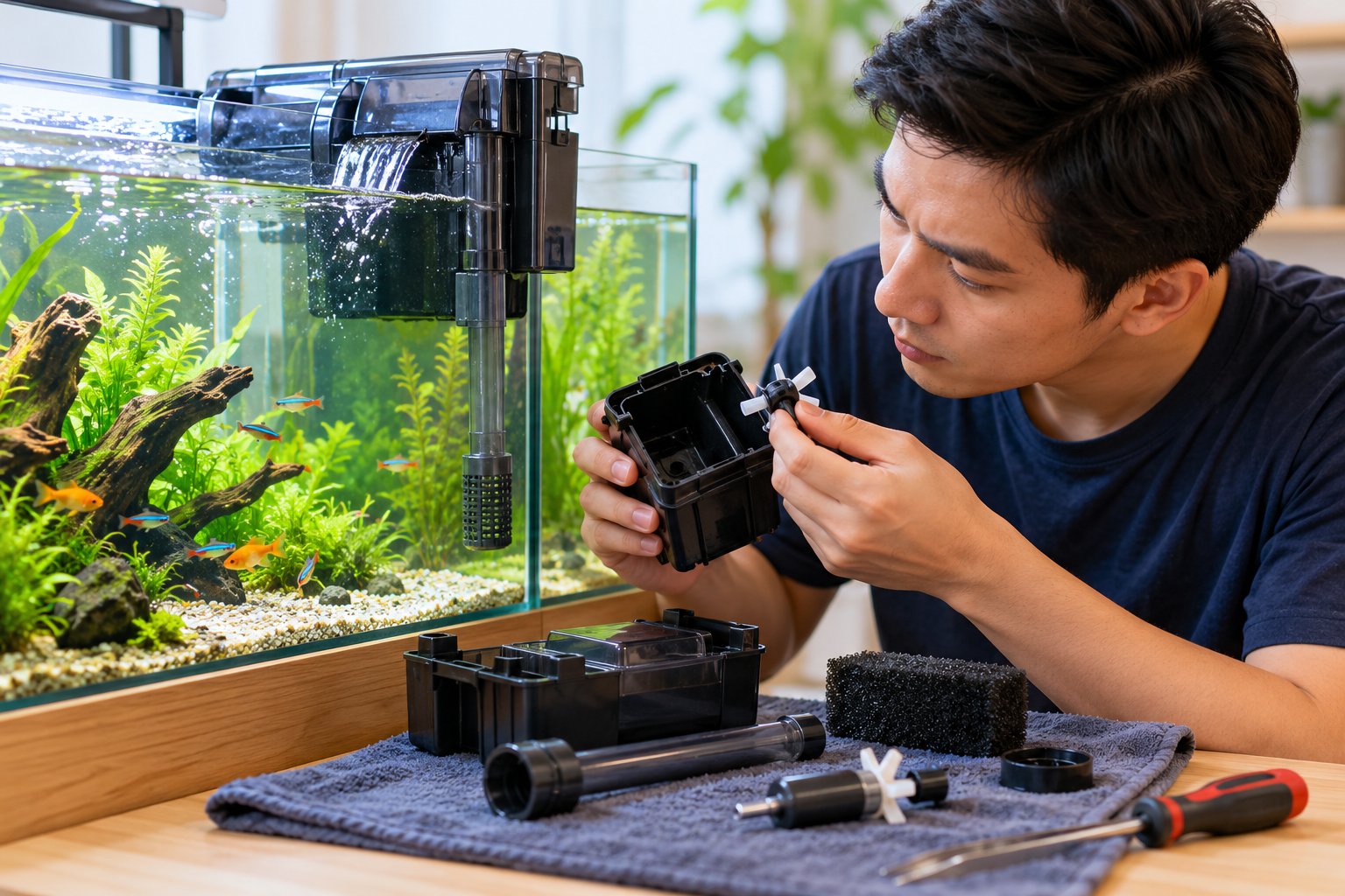 Lọc bể cá kêu to: Quy trình kiểm tra và xử lý