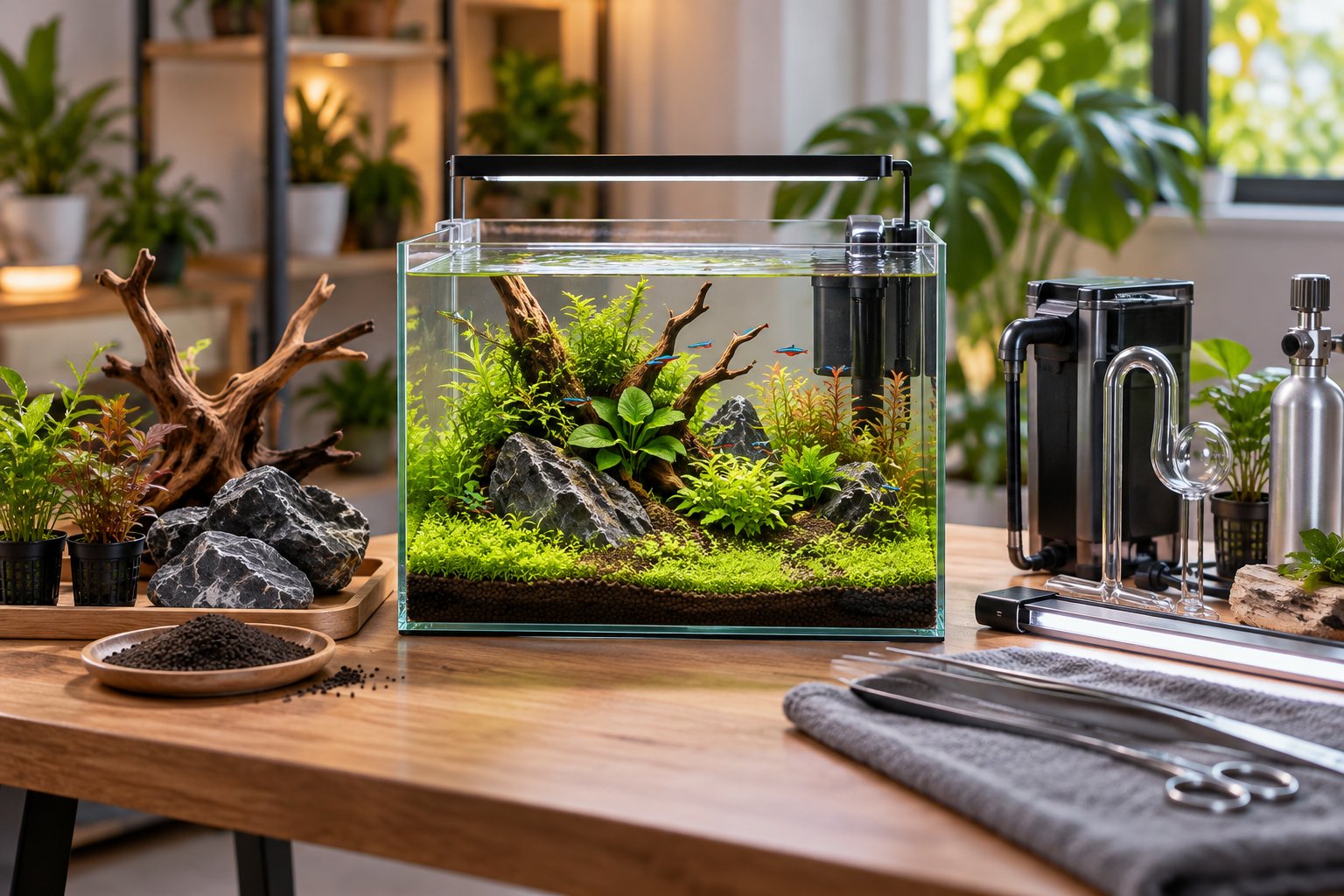 Setup bể thủy sinh nano: Chọn đồ và vận hành đúng