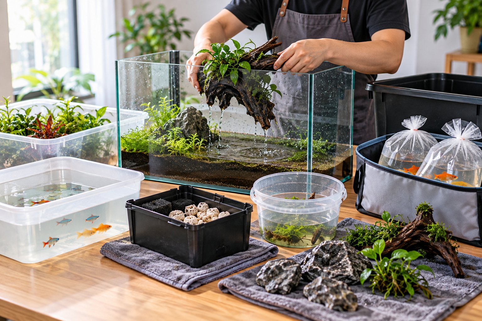 Cách di chuyển bể thủy sinh an toàn, giữ vi sinh 1 Ảnh minh hoạ: Cách di chuyển bể thủy sinh an toàn, giữ vi sinh