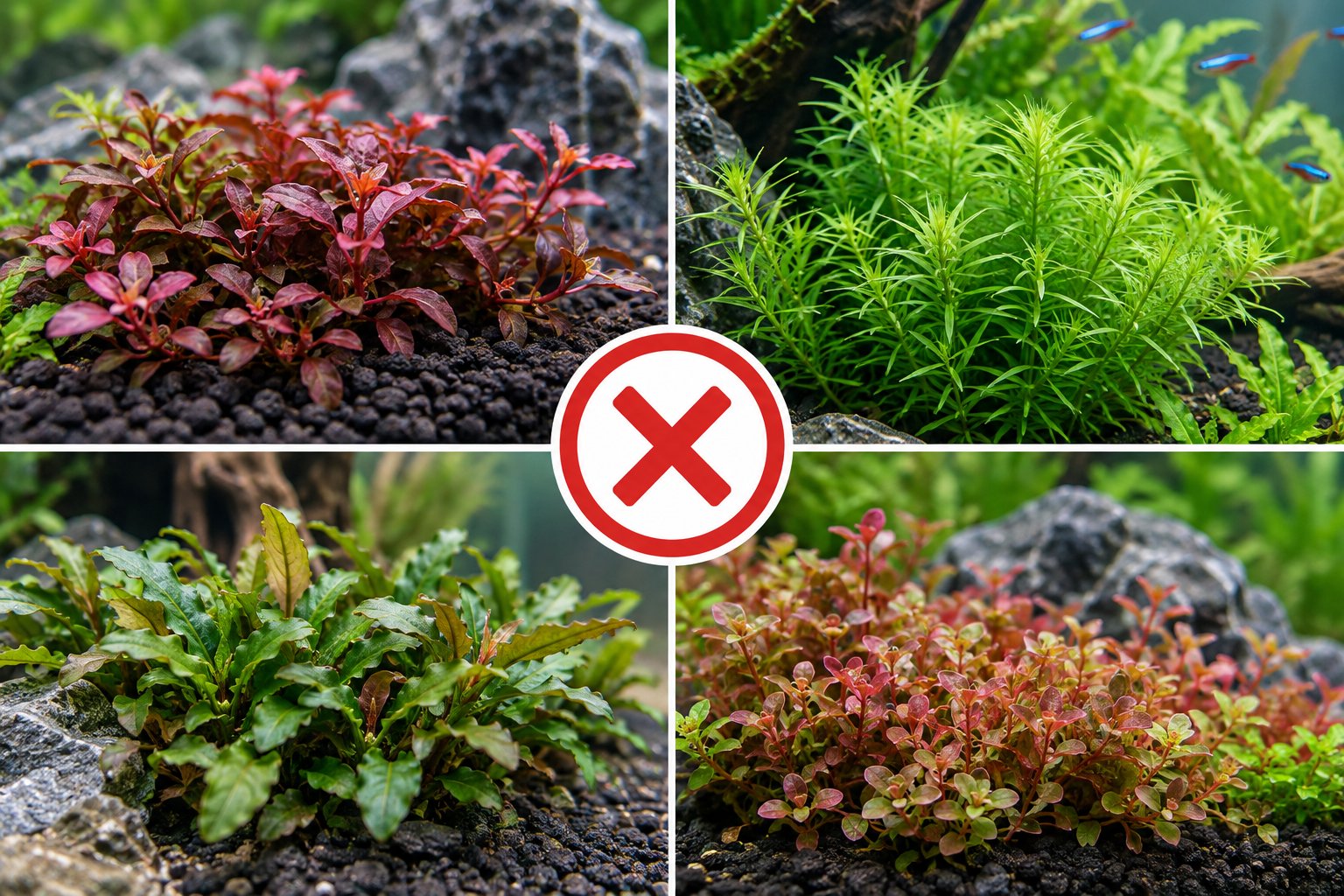 Ảnh minh hoạ: Cây tiền cảnh không cần CO2: Chọn theo điều kiện bể