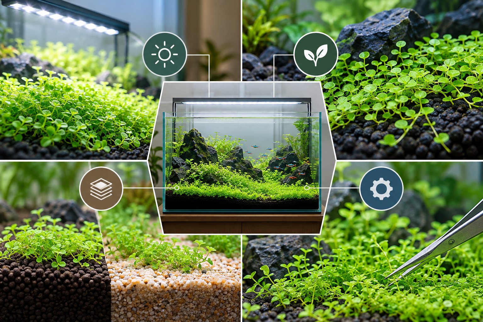 Ảnh minh hoạ: Cây tiền cảnh không cần CO2: Chọn theo điều kiện bể
