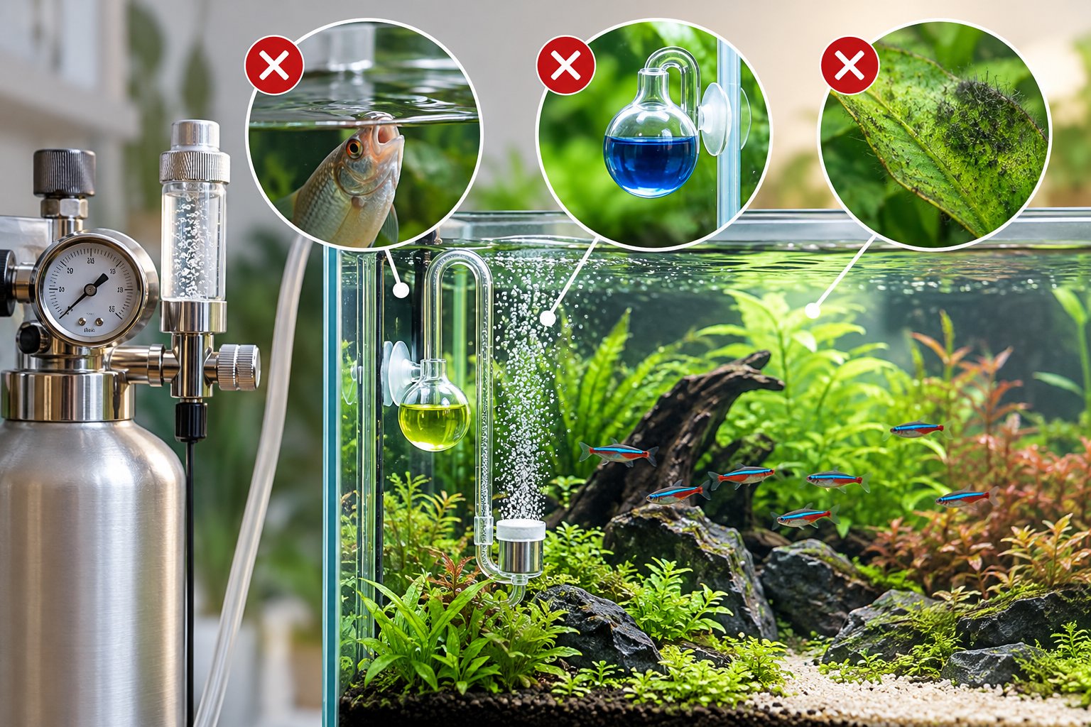 Ảnh minh hoạ: Cách chỉnh CO2 cho bể thủy sinh an toàn, dễ theo dõi